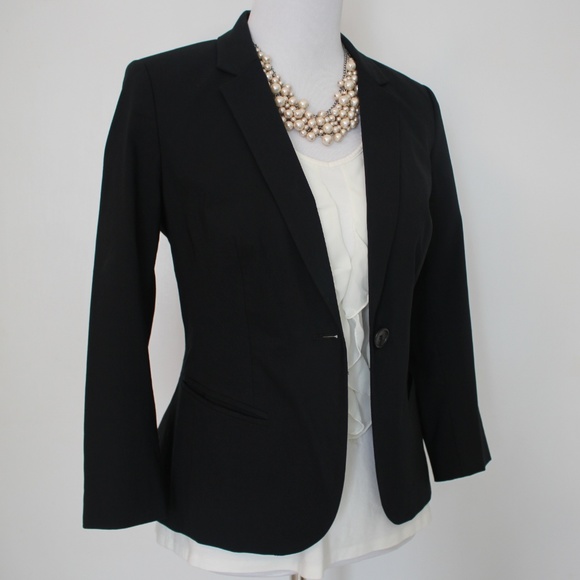 The Limited Jackets & Blazers - THE LIMITED Medium Black Blazer Ideal Stretch